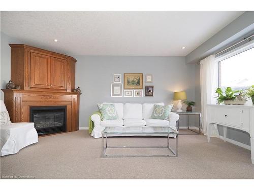 34 Swartz Street, Kitchener, ON - Indoor Photo Showing Living Room With Fireplace