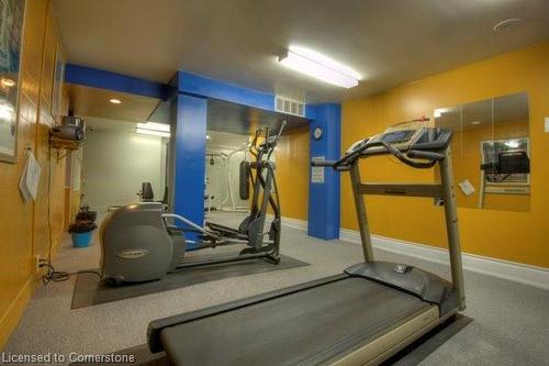 1806-55 Green Valley Drive, Kitchener, ON - Indoor Photo Showing Gym Room