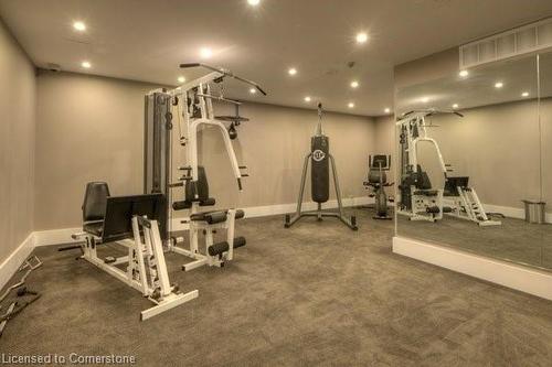 1806-55 Green Valley Drive, Kitchener, ON - Indoor Photo Showing Gym Room