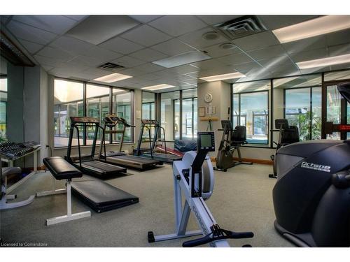 1807-6 Willow Street, Waterloo, ON - Indoor Photo Showing Gym Room