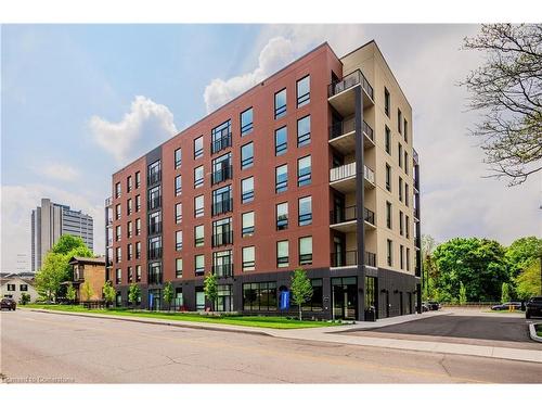 204-24 Union Street E, Waterloo, ON - Outdoor With Balcony With Facade