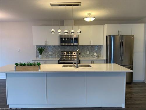 6A-115 South Creek Drive, Kitchener, ON - Indoor Photo Showing Kitchen With Stainless Steel Kitchen With Double Sink With Upgraded Kitchen