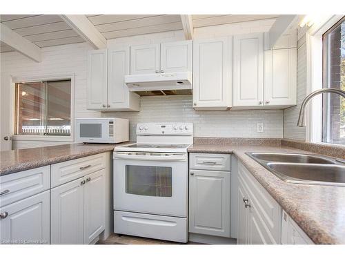 Upper-72 Massey Avenue, Kitchener, ON - Indoor Photo Showing Kitchen With Double Sink