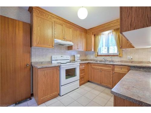 127 Lorraine Avenue N, Kitchener, ON - Indoor Photo Showing Kitchen With Double Sink