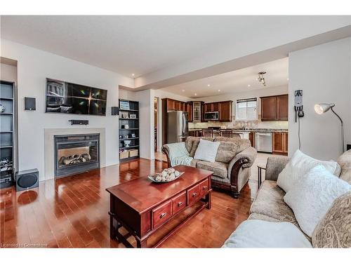 28 Isabella Street, Kitchener, ON - Indoor Photo Showing Living Room With Fireplace