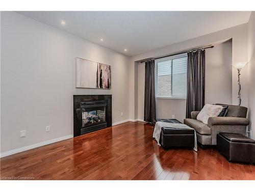 28 Isabella Street, Kitchener, ON - Indoor Photo Showing Living Room With Fireplace