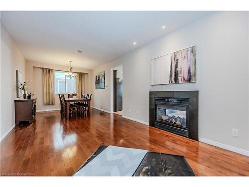 28 Isabella Street, Kitchener, ON - Indoor Photo Showing Living Room With Fireplace