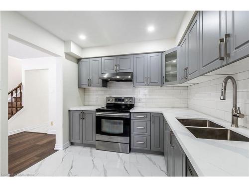 8 Tamvale Crescent, Kitchener, ON - Indoor Photo Showing Kitchen With Double Sink With Upgraded Kitchen