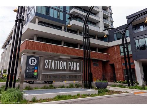 204-5 Wellington Street, Kitchener, ON - Outdoor With Balcony With Facade