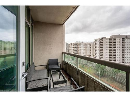 1510-3504 Hurontario Street, Mississauga, ON - Outdoor With Balcony With Exterior