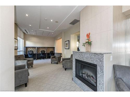 1510-3504 Hurontario Street, Mississauga, ON - Indoor Photo Showing Other Room With Fireplace