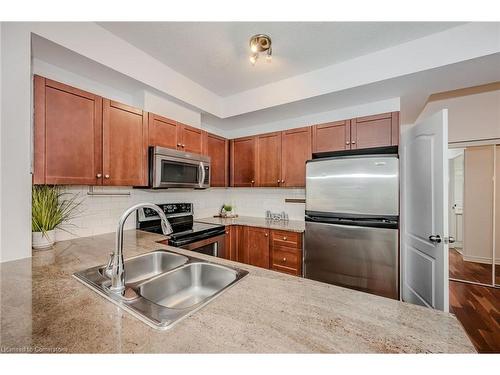 1510-3504 Hurontario Street, Mississauga, ON - Indoor Photo Showing Kitchen With Stainless Steel Kitchen With Double Sink