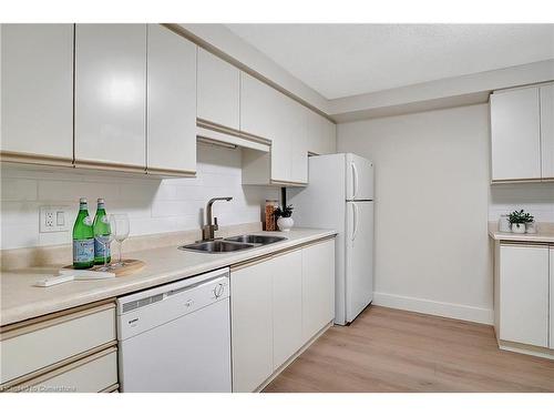 411-55 Green Valley Drive, Kitchener, ON - Indoor Photo Showing Kitchen With Double Sink