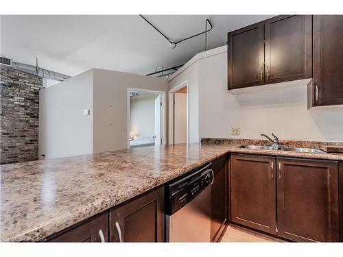 505-120 Mansion Street, Kitchener, ON - Indoor Photo Showing Kitchen With Double Sink