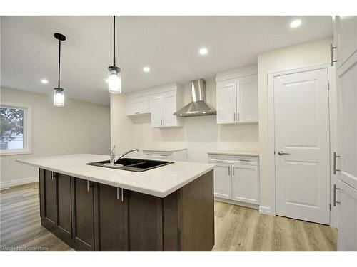 38 Dudhope Avenue, Cambridge, ON - Indoor Photo Showing Kitchen With Double Sink