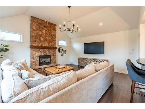 33 Notchwood Court, Kitchener, ON - Indoor Photo Showing Living Room With Fireplace