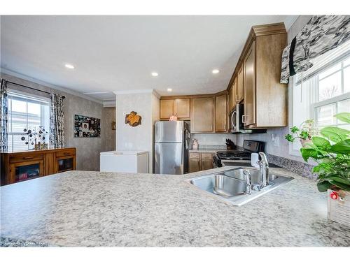 99 Fourth Conc Road, Burford, ON - Indoor Photo Showing Kitchen With Double Sink