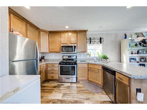 99 Fourth Conc Road, Burford, ON - Indoor Photo Showing Kitchen With Double Sink