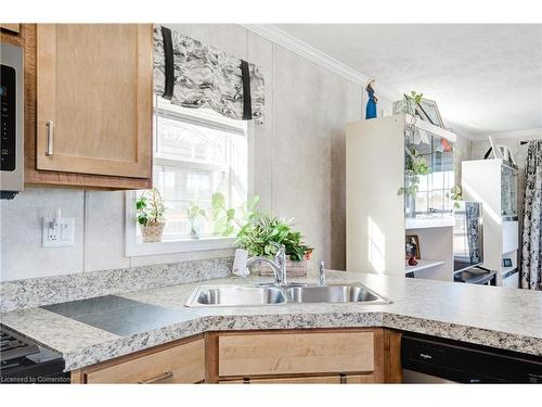 99 Fourth Conc Road, Burford, ON - Indoor Photo Showing Kitchen With Double Sink