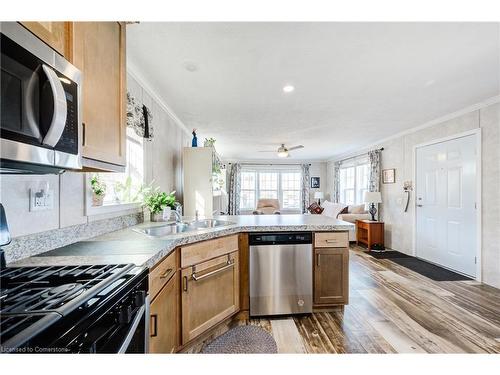 99 Fourth Conc Road, Burford, ON - Indoor Photo Showing Kitchen With Double Sink