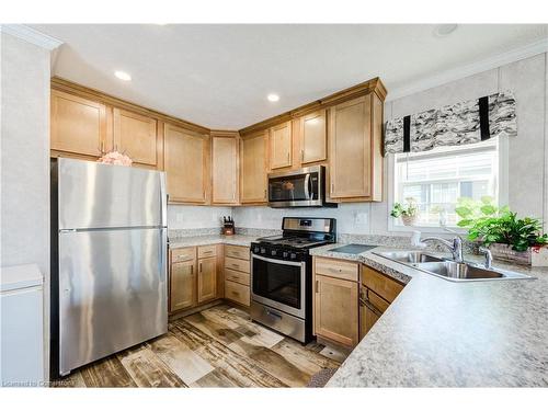 99 Fourth Conc Road, Burford, ON - Indoor Photo Showing Kitchen With Double Sink