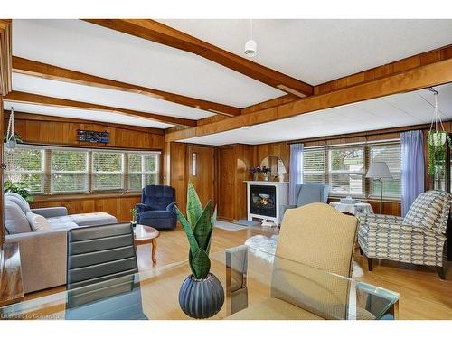 12 Macpherson Crescent, Flamborough, ON - Indoor Photo Showing Living Room With Fireplace