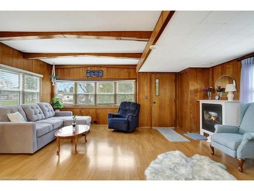 12 Macpherson Crescent, Flamborough, ON - Indoor Photo Showing Living Room With Fireplace