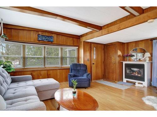 12 Macpherson Crescent, Flamborough, ON - Indoor Photo Showing Living Room With Fireplace