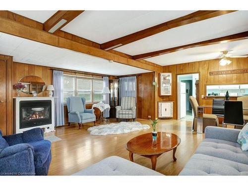 12 Macpherson Crescent, Flamborough, ON - Indoor Photo Showing Living Room With Fireplace