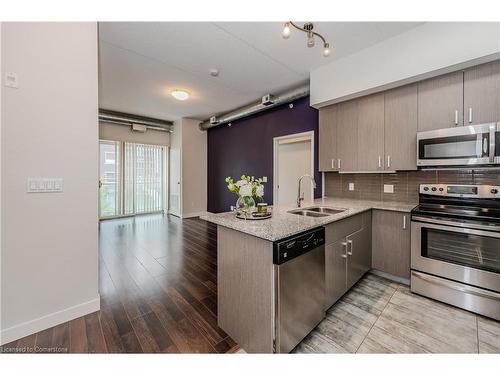 H201-62 Balsam Street, Waterloo, ON - Indoor Photo Showing Kitchen With Double Sink