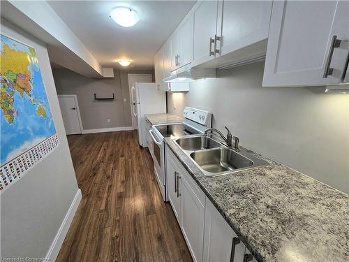 Lower-1801 Biscayne Drive, Cambridge, ON - Indoor Photo Showing Kitchen With Double Sink