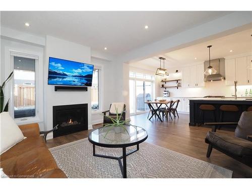 258 Sedgewood Street, Kitchener, ON - Indoor Photo Showing Living Room With Fireplace