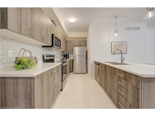 A-375 Westwood Drive, Kitchener, ON - Indoor Photo Showing Kitchen With Double Sink With Upgraded Kitchen