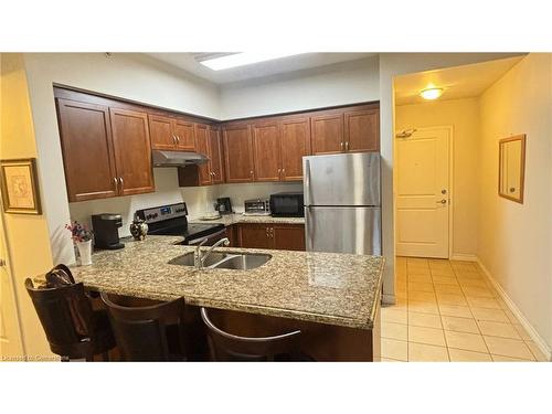 442-1077 Gordon Street Street, Guelph, ON - Indoor Photo Showing Kitchen With Double Sink