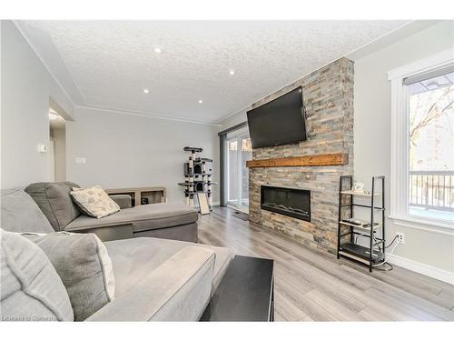 255 Fountain Street N, Cambridge, ON - Indoor Photo Showing Living Room With Fireplace