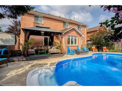 134 Bayne Crescent, Cambridge, ON - Outdoor With In Ground Pool