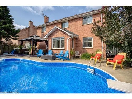 134 Bayne Crescent, Cambridge, ON - Outdoor With In Ground Pool With Backyard