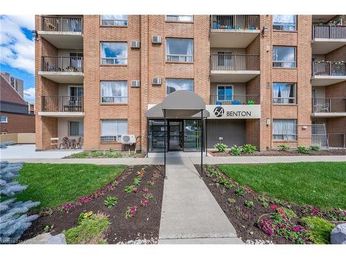 303-64 Benton Street, Kitchener, ON - Outdoor With Balcony With Facade