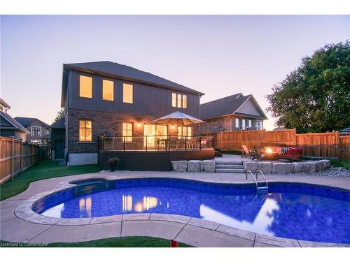 160 Redtail Street, Kitchener, ON - Outdoor With In Ground Pool With Deck Patio Veranda