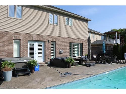 126 Robert Simone Way, Ayr, ON - Outdoor With In Ground Pool With Deck Patio Veranda With Exterior