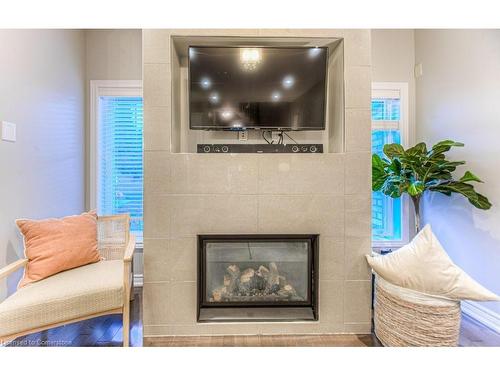 58 Condor Street, Kitchener, ON - Indoor Photo Showing Living Room With Fireplace