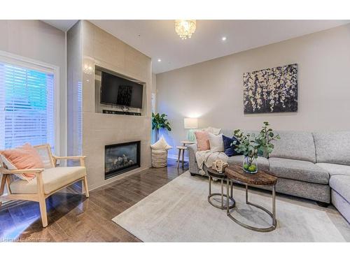 58 Condor Street, Kitchener, ON - Indoor Photo Showing Living Room With Fireplace