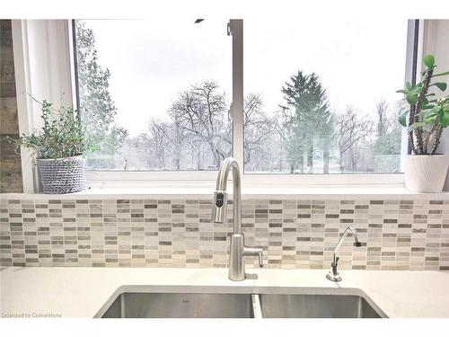 1413 West River Road, North Dumfries, ON - Indoor Photo Showing Kitchen With Double Sink