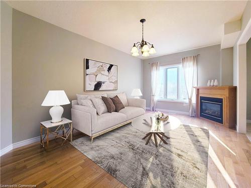 239 Buttercup Court, Waterloo, ON - Indoor Photo Showing Living Room With Fireplace