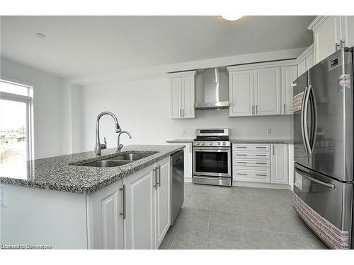 A-152 Rockcliffe Drive, Kitchener, ON - Indoor Photo Showing Kitchen With Stainless Steel Kitchen With Double Sink With Upgraded Kitchen