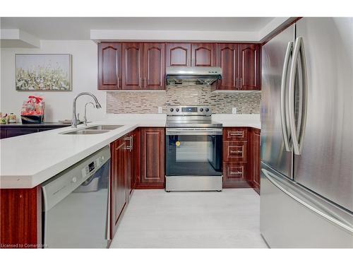 454 Timbercroft Crescent, Waterloo, ON - Indoor Photo Showing Kitchen With Stainless Steel Kitchen With Double Sink