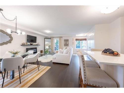 2C-255 Maitland Street, Kitchener, ON - Indoor Photo Showing Living Room With Fireplace