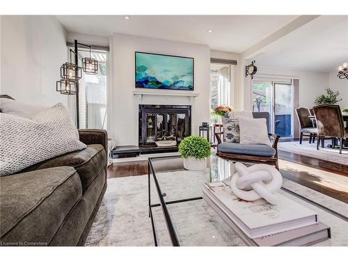 269 Old Post Road, Waterloo, ON - Indoor Photo Showing Living Room With Fireplace