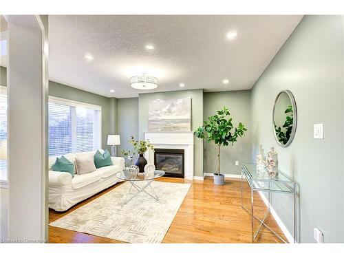 15 Staines Street, Breslau, ON - Indoor Photo Showing Living Room With Fireplace