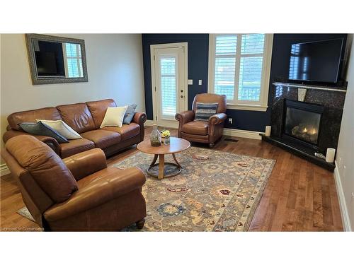 217 Huck Crescent, Kitchener, ON - Indoor Photo Showing Living Room With Fireplace